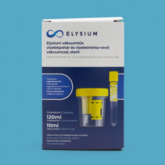 VIZELETGYŰJTŐ VÁKUMTŰS STERIL POHÁR 120ML ELYSIUM - 1 X